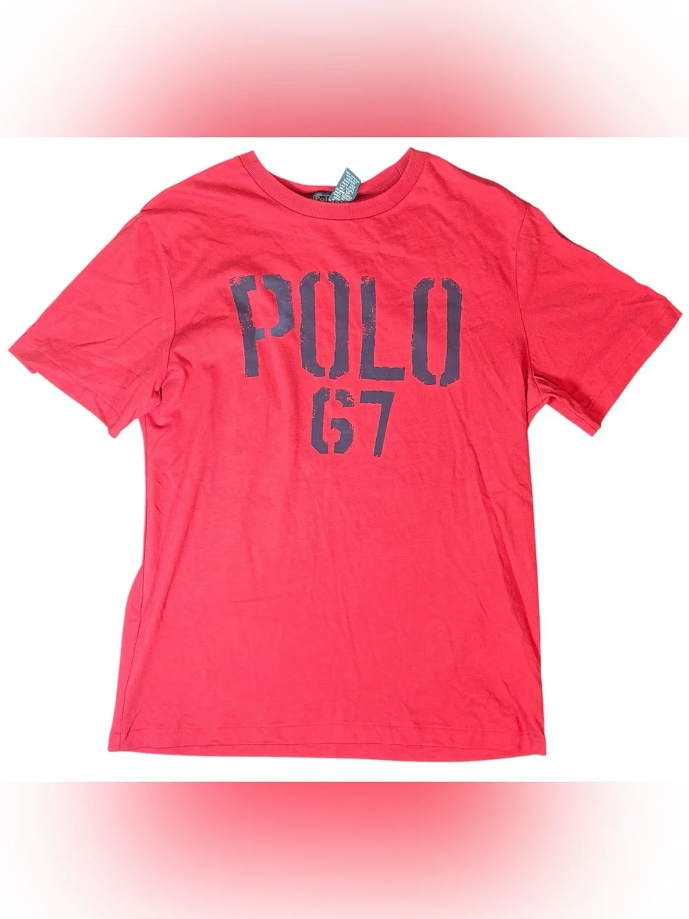 Polo Ralph Lauren POLO 67 Graphic Tee Youth Large 14-16 Red